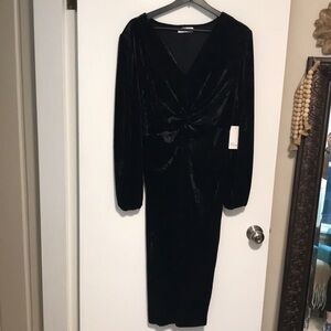 NEW 89th + Madison Black Velvet‎ Dress. XL